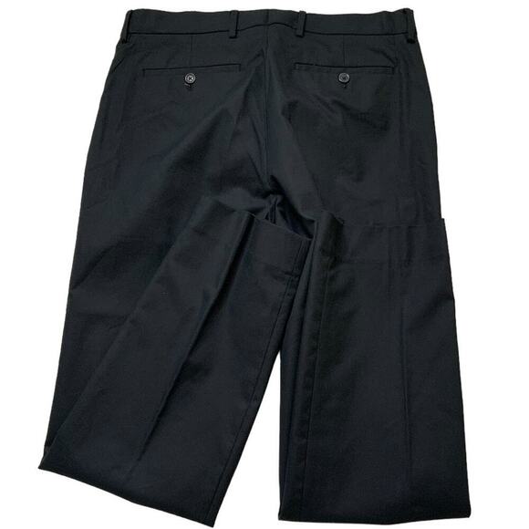 Banana Republic Slim Fit Dress Pants Men's Size 33x32 Flat Front Chino Black - Picture 4 of 10
